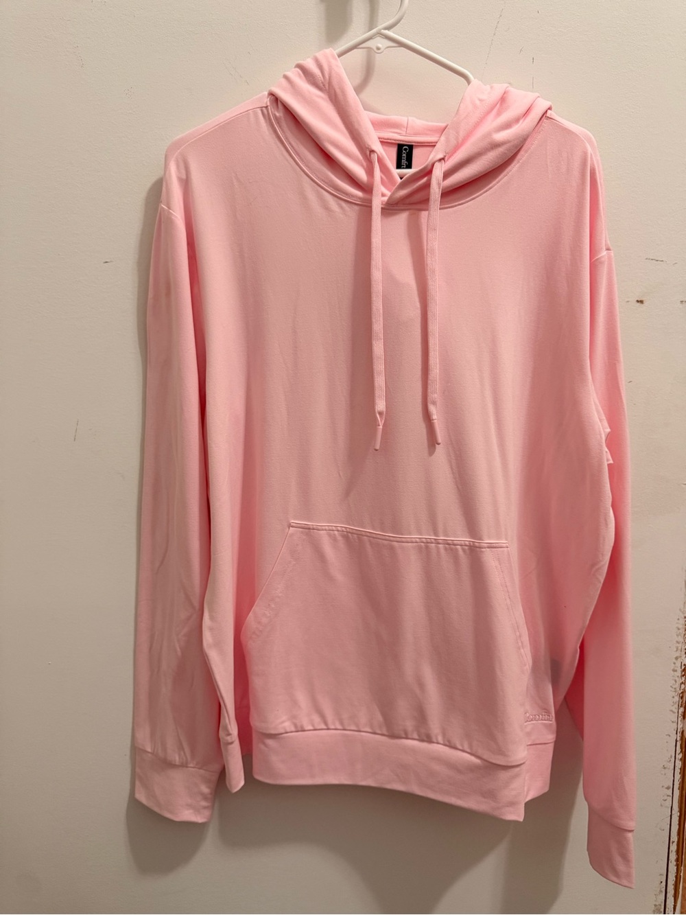 Comfrt Light Pink Womens Hoodie Sweater
